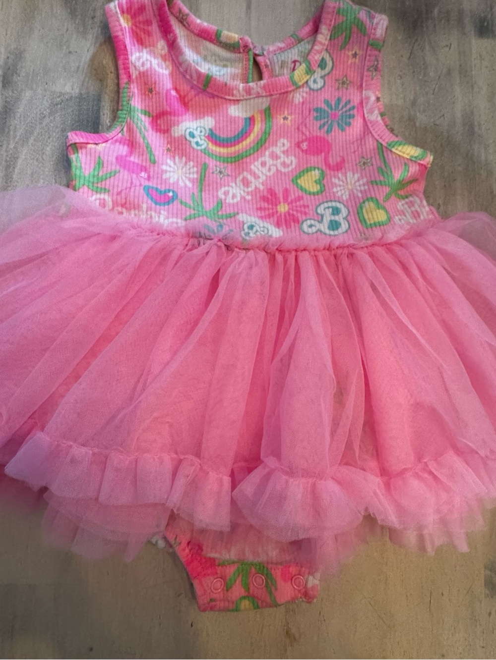 Barbie pink Birthday dress 24 months / 2T pink tulle tutu soft skirt fancy diva